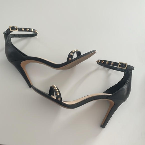 7.5 Vince Camuto Cassandy Studded Stiletto Heels Women's Black Designer - Picture 7 of 12
